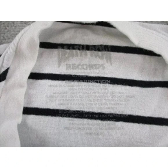 Death Row Records Striped Large Men T-Shirt EUC Rap R&B Unisex - Picture 5 of 6